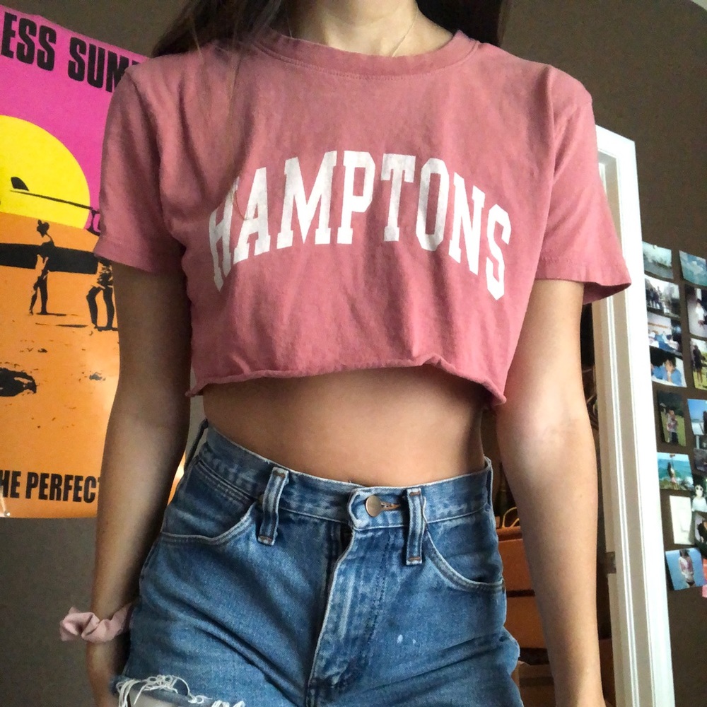 brandy hamptons crop top